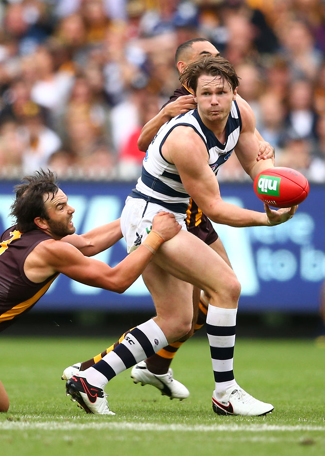AFL 2016 Rd 01 - Geelong v Hawthorn Patrick Dangerfield's 43-disposal game capped his seamless integration to his new side - ${keywords}